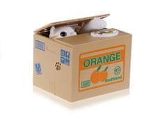 Lean-toys Peniaze Box Cat Učíme sa šetriť Orange