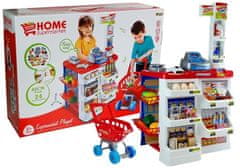 Lean-toys Trh s hračkami s vozíkom Fiškálna pokladňa Skener Nákupy potravín