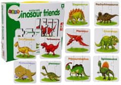shumee Vzdelávacie puzzle Dinosaury v angličtine 10 spojení