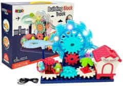 Lean-toys Hračkárske koleso a šmykľavka Vláčiková súprava na batérie