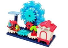 Lean-toys Hračkárske koleso a šmykľavka Vláčiková súprava na batérie