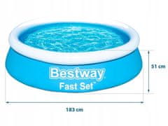 Bestway Záhradný detský bazén 183 x 51 cm 57392