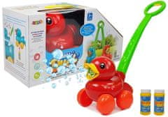 Stroj na mydlové bubliny Red Duck s rukoväťou Hudobné svetlá