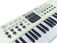 Lean-toys Klávesnica Pianinko 54 klávesov s mikrofónom 200 rytmov tónov