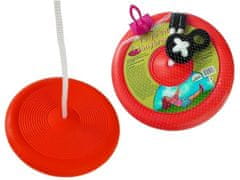 Lean-toys Detská záhradná hojdačka s okrúhlou doskou 423 Orange