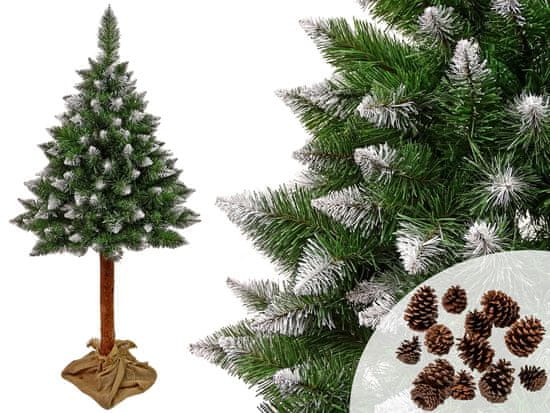 shumee Diamond Pine Tree 3D na kmeni 180 cm snehové trblietky