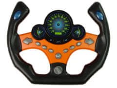 Lean-toys Sada volantov Kľúče na volante Zvuk Svetlá Oranžová