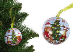 Lean-toys Vianočné kovové ozdoby na stromček Medvede Moose