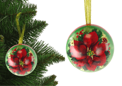 Lean-toys Vianočná kovová bomba Ozdoba na vianočný stromček Betlehemská hviezda