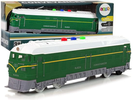 Lean-toys Vlak 1:32 Jazda zelenými zvukovými svetlami