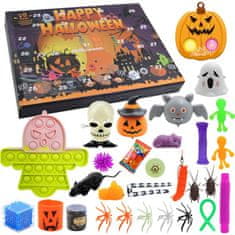 shumee Halloweensky kalendár Hračky Pop It Fidget Toys Tekvicový duch