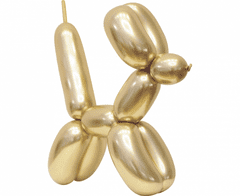 GoDan Modelovacie balóny saténové zlaté 50ks 152cm