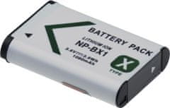Batéria T6 Power pre digitálny fotoaparát Sony NP-BX1, Li-Ion, 3,7 V, 1080 mAh (3,9 Wh), čierna