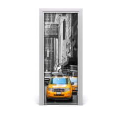 tulup.sk Fototapeta samolepiace dvere taxi New York 75x205 cm