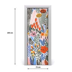 tulup.sk Samolepiace fototapety na dvere tropické kvety 75x205 cm