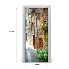 tulup.sk Fototapeta samolepiace na dvere talianskej uličky 85x205 cm