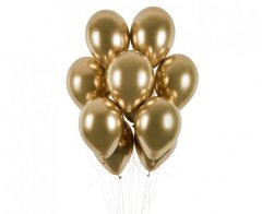 GoDan Latexový balón Shiny 13" / 33 cm - zlatá