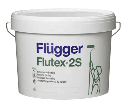 Flügger FLUTEX 2S - Antireflexná vinylová farba biela 3 L