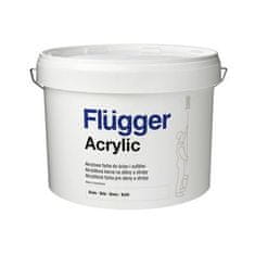 Flügger ACRYLIC PAINT - Matná akrylátová farba na steny a stropy biela 10 L