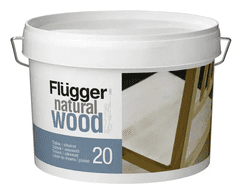 Flügger NATURAL WOOD 20/50 - Vodou riediteľný lak na drevo pololesklý 3 L