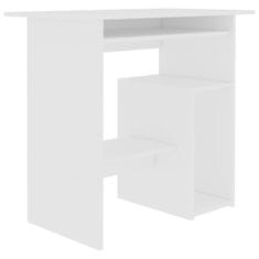Petromila vidaXL Písací stôl, biely 80x45x74 cm, drevotrieska