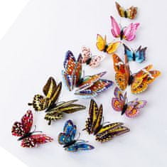 IZMAEL Motýle na stenu 12ks - Červená KP618
