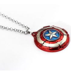 IZMAEL Náhrdelník Štít Captain America-Zlatá KP4111