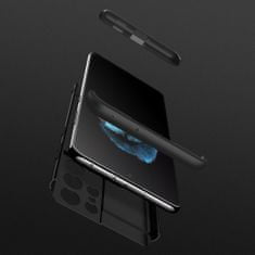 GKK Ochranné puzdro GKK 360 - Predný a zadný kryt celého mobilu pre Samsung Galaxy S21 Ultra 5G - Čierna KP9598