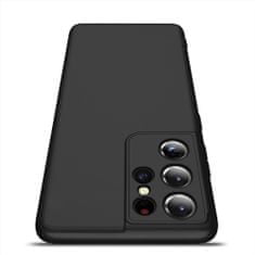 GKK Ochranné puzdro GKK 360 - Predný a zadný kryt celého mobilu pre Samsung Galaxy S21 Ultra 5G - Čierna KP9598