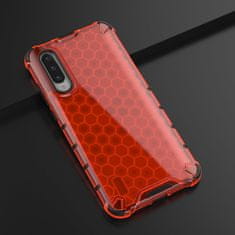 IZMAEL Honeycomb pancierové puzdro so silikónovým rámom pre Xiaomi Mi CC9e/Mi A3 - Červená KP13816