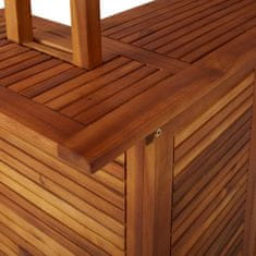 Petromila vidaXL Vonkajší barový stôl 113x106x217 cm masívne akáciové drevo