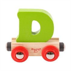 Bigjigs Toys Bigjigs Rail Vagónik drevené vláčikodráhy - Písmeno D
