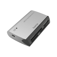 HAMA USB čítačka kariet All in One, USB-A 2.0, čierno-strieborná