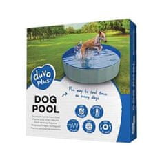 Duvo+ + Bazén pre psy, modrý, priemer 120x30 cm