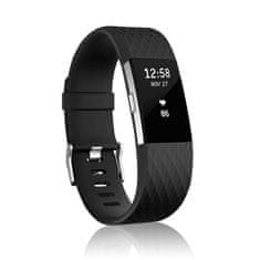 BStrap Silicone Diamond (Small) remienok na Fitbit Charge 2, black
