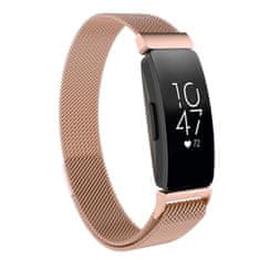 BStrap Milanese (Small) remienok na Fitbit Inspire, rose gold