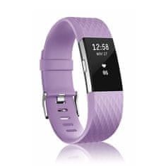 BStrap Silicone Diamond (Small) remienok na Fitbit Charge 2, lavender