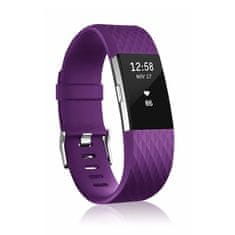 BStrap Silicone Diamond (Large) remienok na Fitbit Charge 2, purple