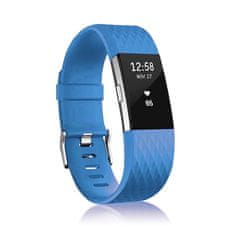 BStrap Silicone Diamond (Large) remienok na Fitbit Charge 2, blue
