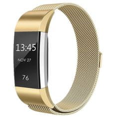 BStrap Milanese (Large) remienok na Fitbit Charge 2, gold