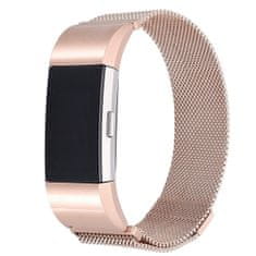 BStrap Milanese (Large) remienok na Fitbit Charge 2, rose gold