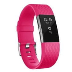 BStrap Silicone Diamond (Small) remienok na Fitbit Charge 2, dark pink