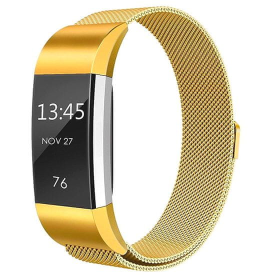 BStrap Milanese (Small) remienok na Fitbit Charge 2, gold