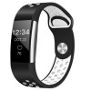 Silicone Sport (Small) remienok na Fitbit Charge 2, black/white