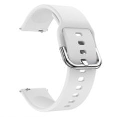 BStrap Silicone remienok na Samsung Galaxy Watch Active 2 40/44mm, white
