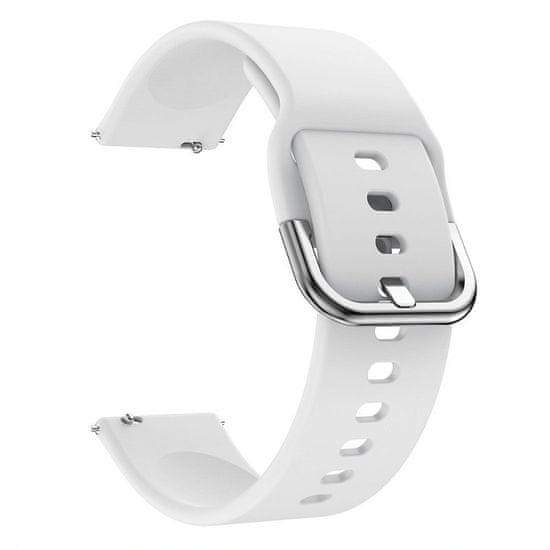 BStrap Silicone V2 remienok na Samsung Galaxy Watch 3 41mm, white