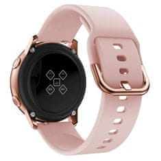 Silicone remienok na Samsung Galaxy Watch Active 2 40/44mm, sand pink