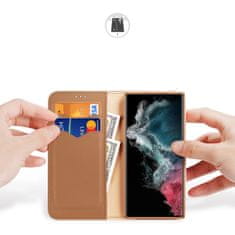 Dux Ducis Hivo knižkové puzdro na Samsung Galaxy S23 Ultra, hnedé