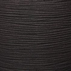 Petromila vidaXL Capi Kvetináč Nature Rib čierny 50x50 cm štvorcový