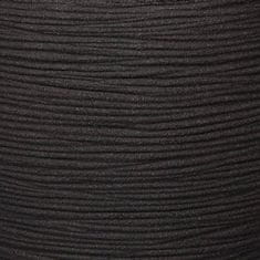 Petromila vidaXL Capi Kvetináč Nature Rib čierny 40x40 cm štvorcový KBLR903